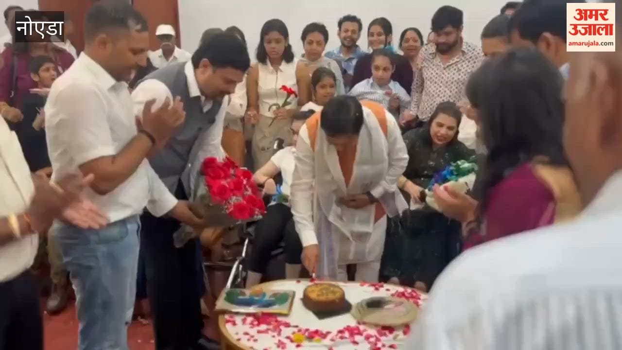 children with special needs won Minister heart with handmade gifts on his birthday in Noida
