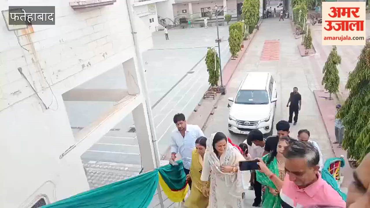 Women in Fatehabad celebrated Hariyali Teej by enjoying swings; Sunaina Chautala attended the event as the chief guest.