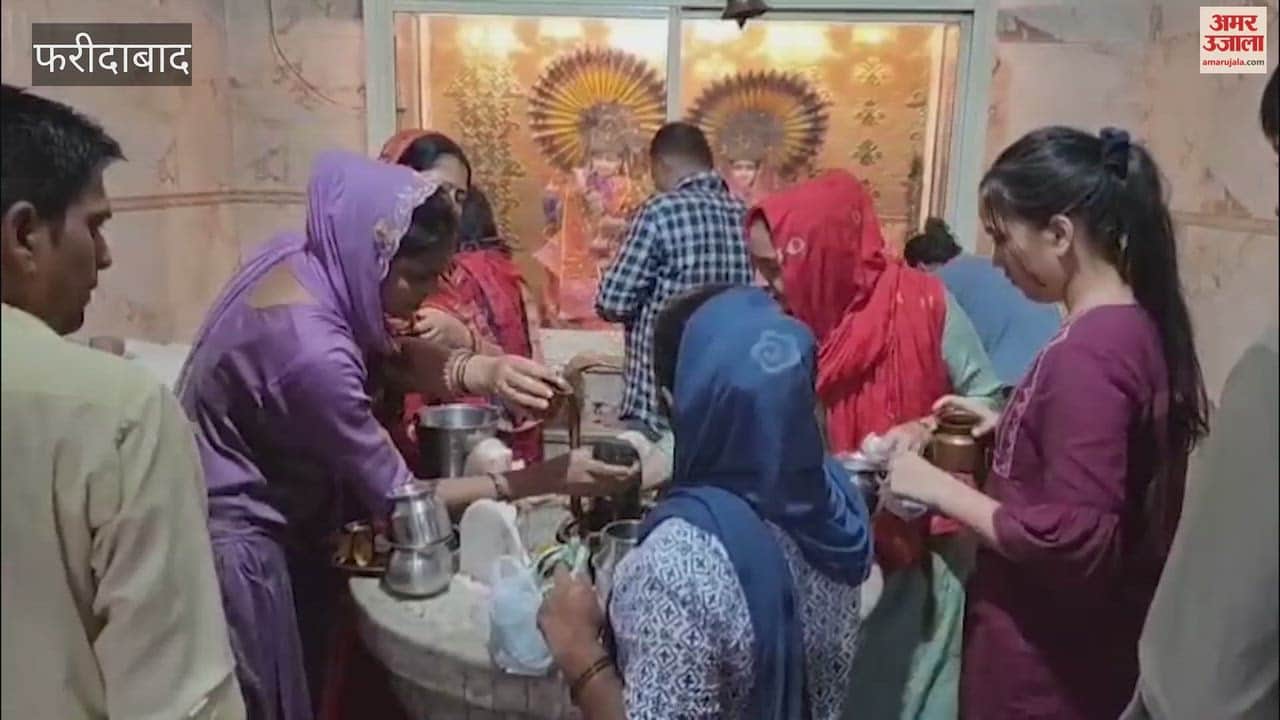Crowds of devotees at temples on Sawan Shivratri