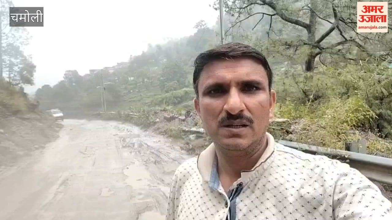 Chamoli: 20-meter stretch of road caves in at Tharali market; 15 roads closed in the area