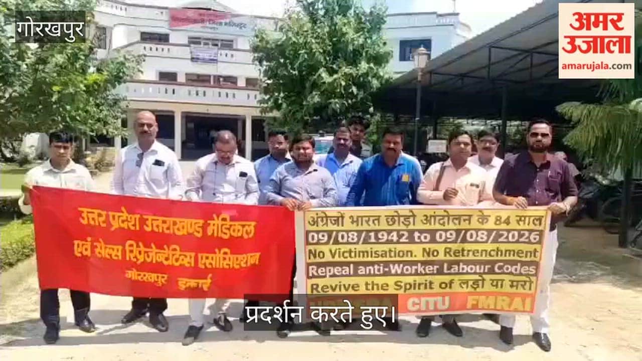 Medical representatives protest demanding a Labour Act.