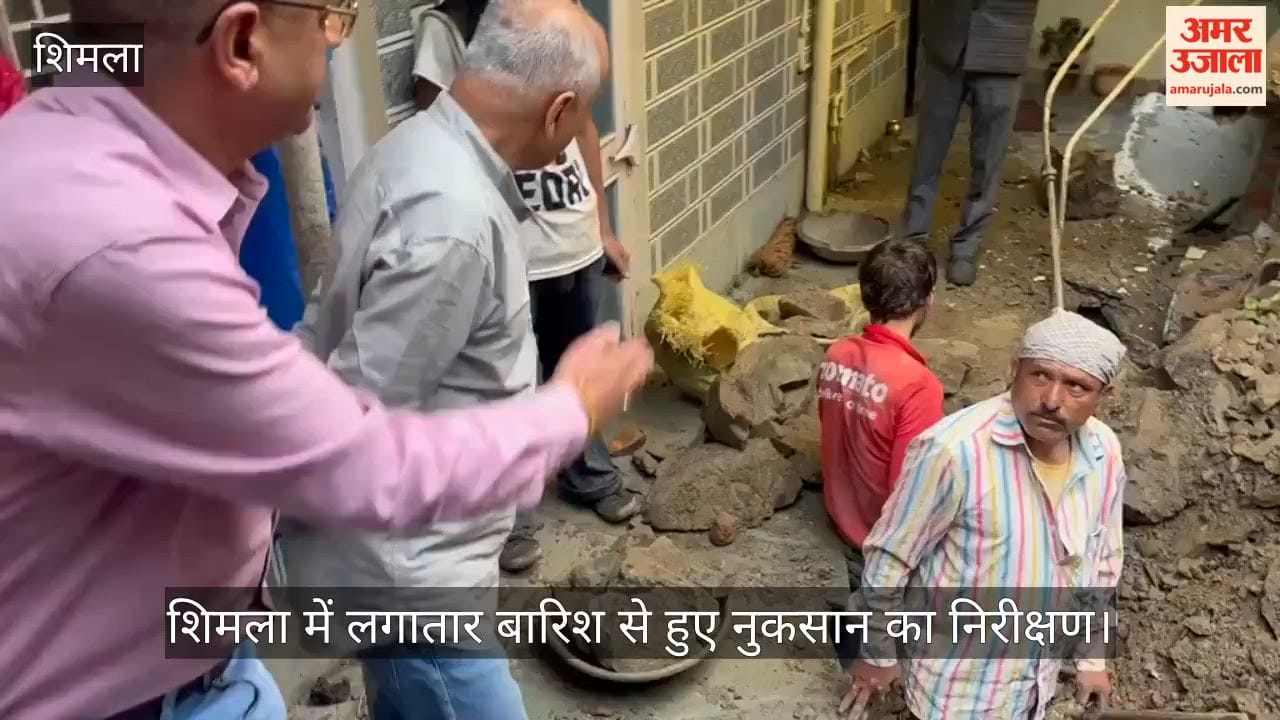 shimla rain damage vikasnagar road mayor surender chauhan