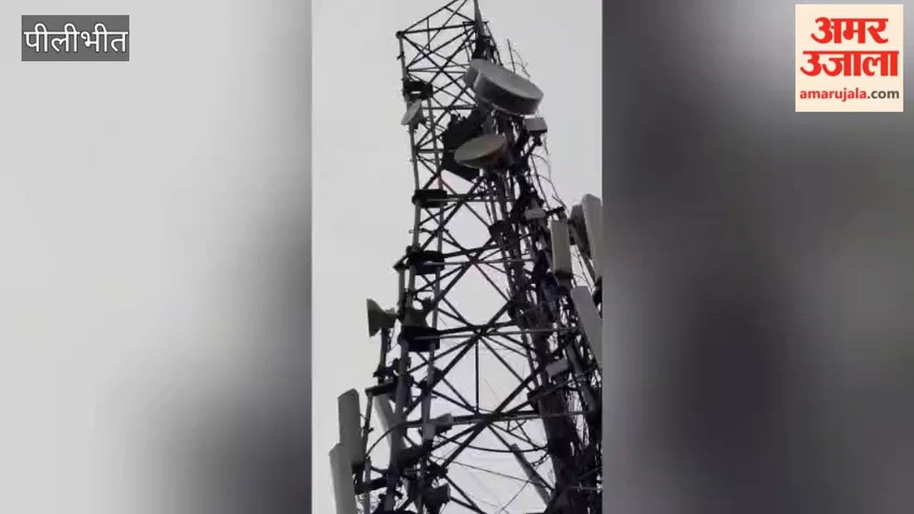 Married woman climbs mobile tower in Pilibhit