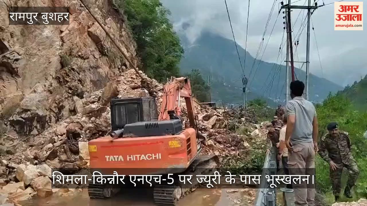 shimla kinnaur nh5 jurri pashada khada landslide road block