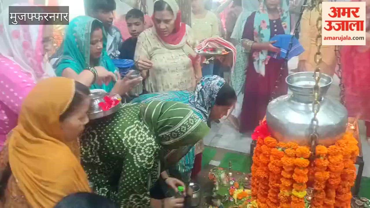 Muzaffarnagar: Devotees Throng Mankameshwar Temple for Jalabhishek
