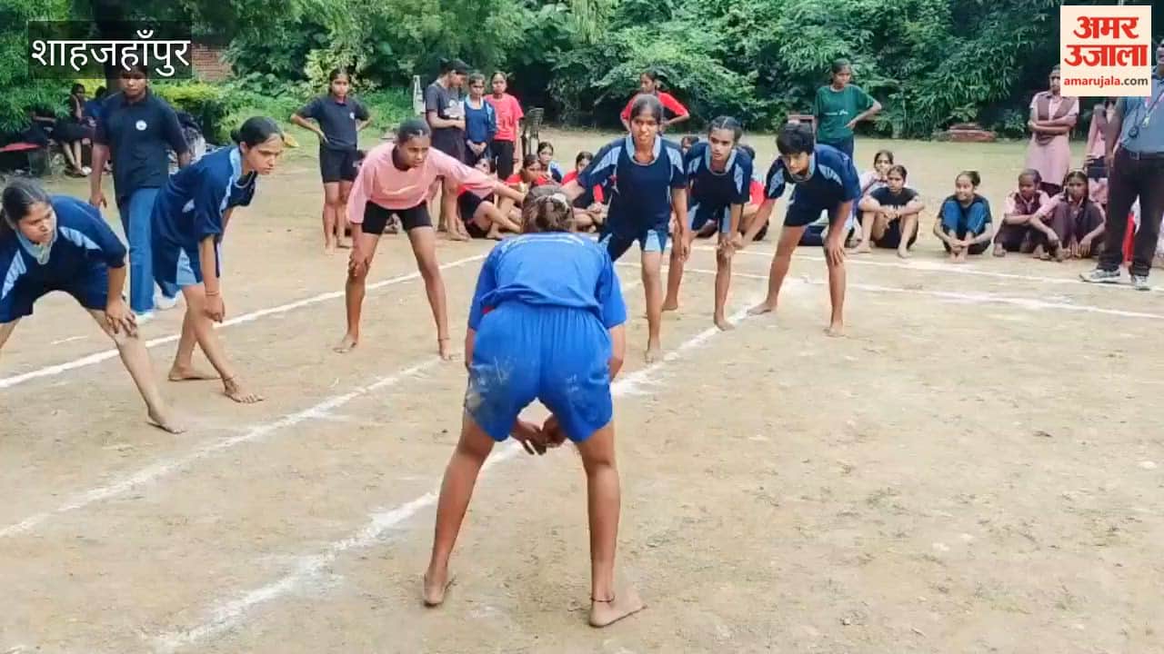 girl students showcase their prowess in Kabaddi winning titles in two age categories in Shahjahanpur