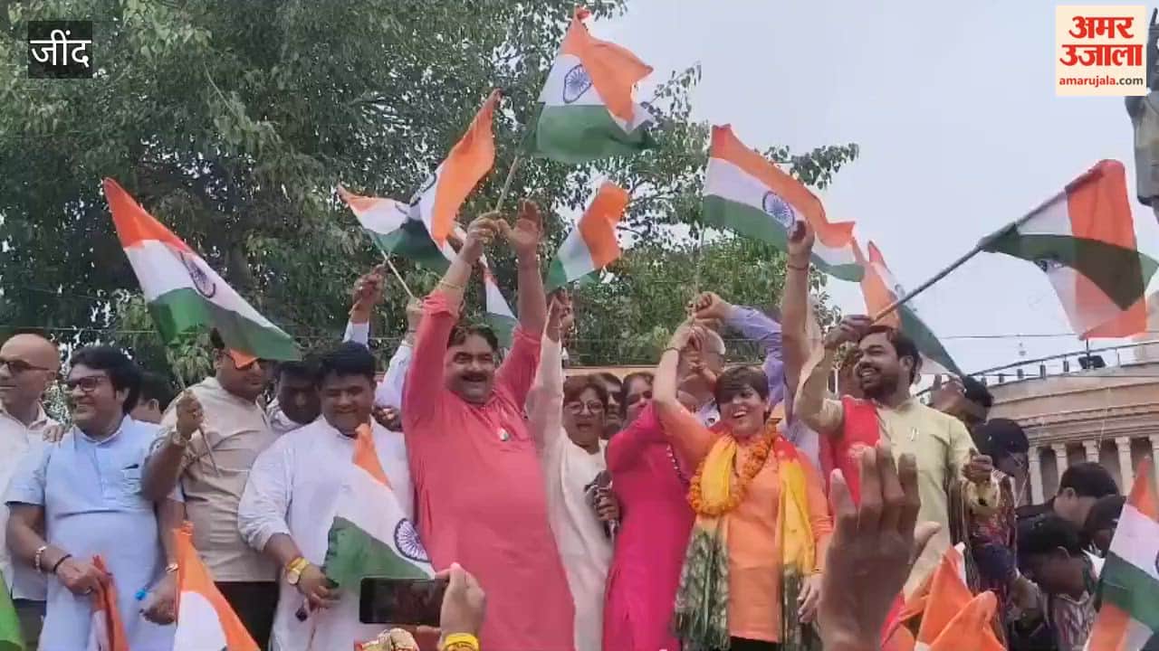 Massive crowd turns out for the Tiranga Yatra; Jind echoes with chants of 'Bharat Mata Ki Jai'.
