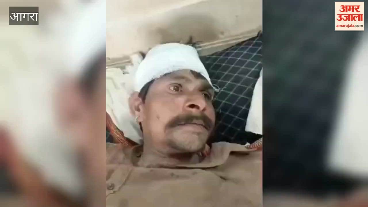 In Bateshwar, enraged Kanwariyas broke the head of a barrier worker after being beaten up, police saved his life