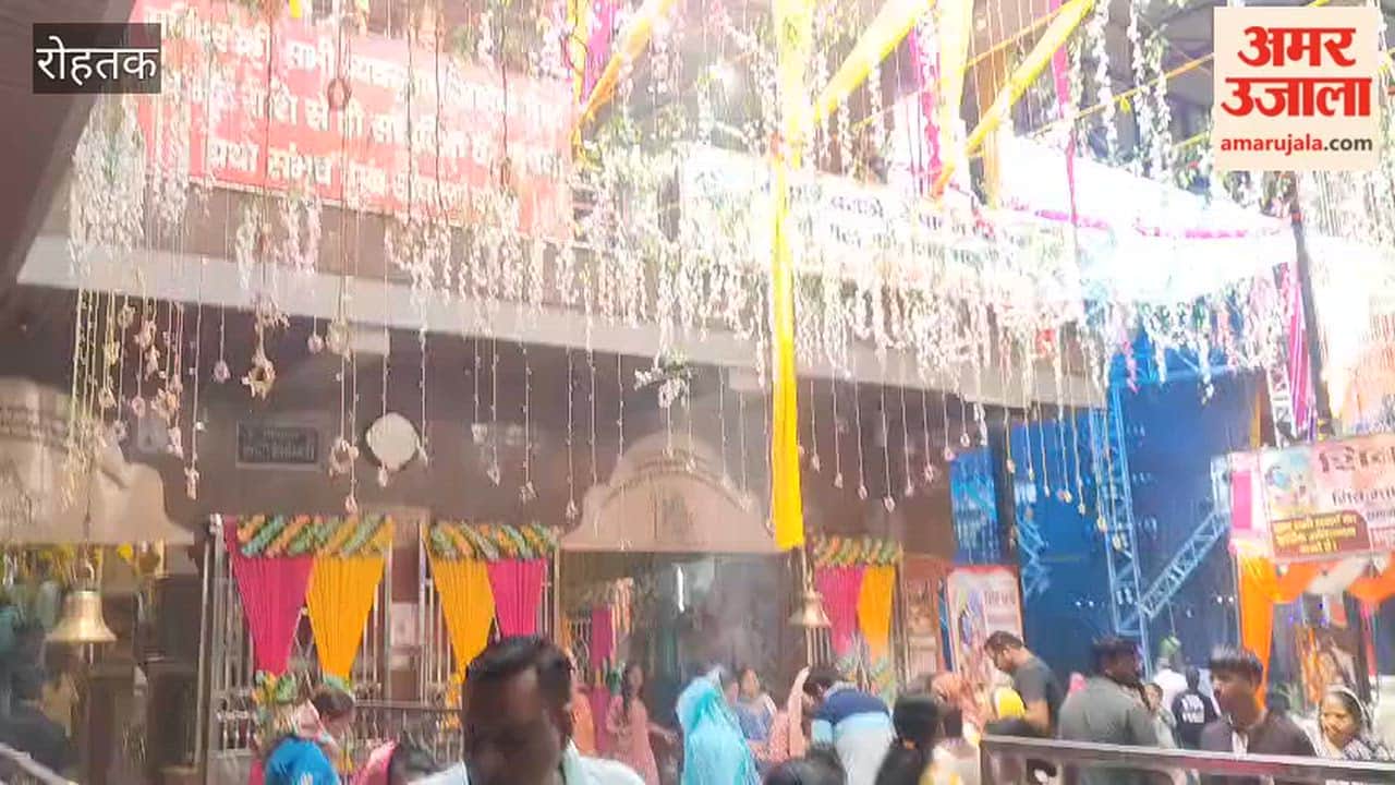 Crowds of devotees at Rohtak Shiva temples on the second Monday of Sawan