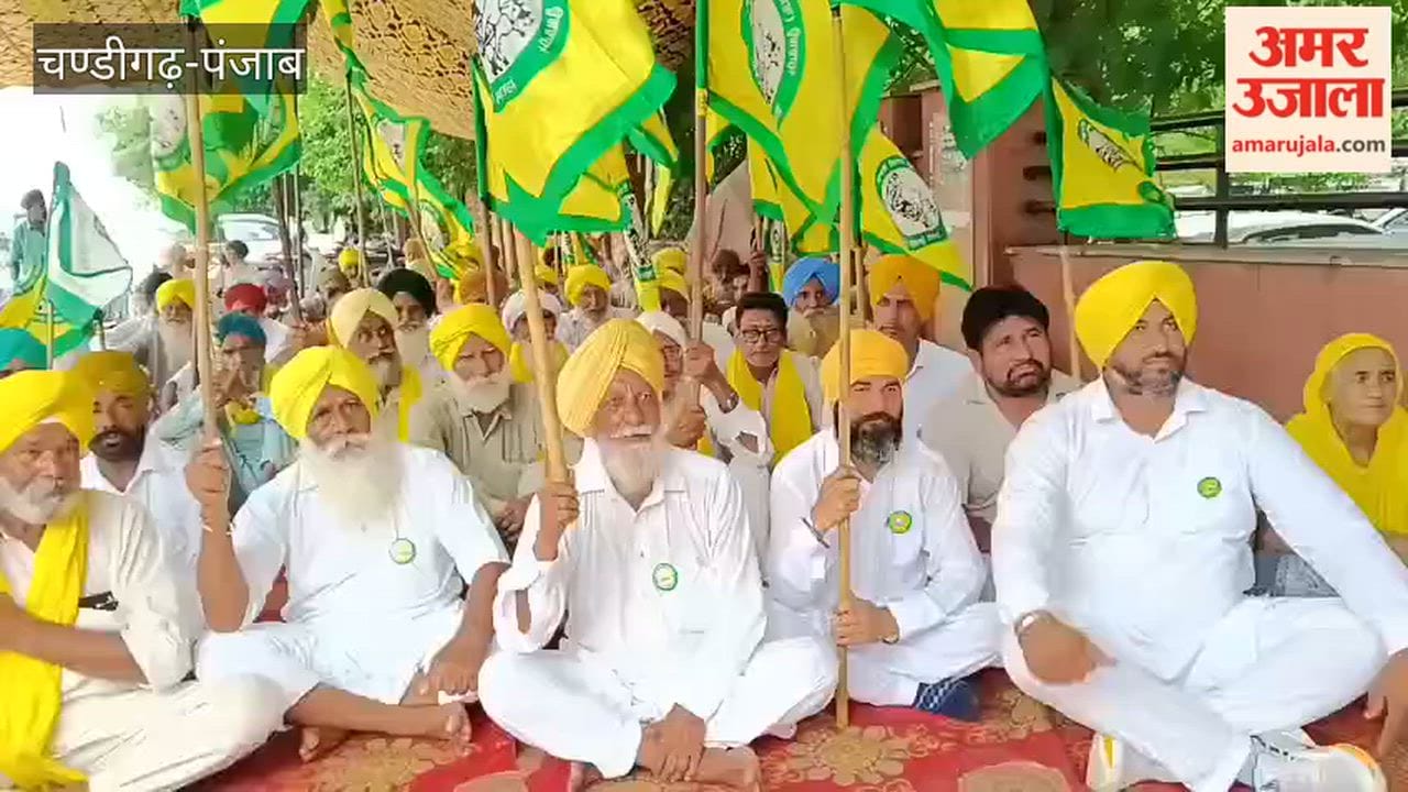Samyukt Kisan Morcha staged a protest outside the DC office in Moga.