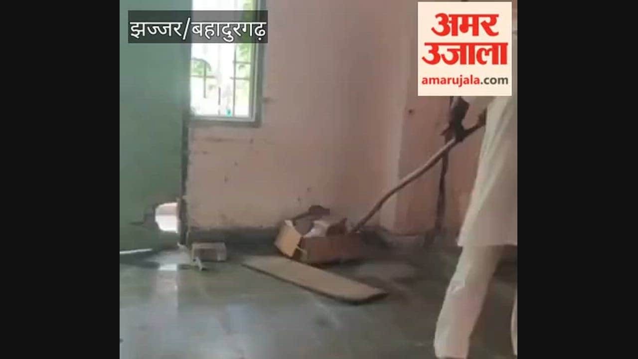 Snake found at Chaudhary Dhirpal Singh Government College in Badli, Jhajjar