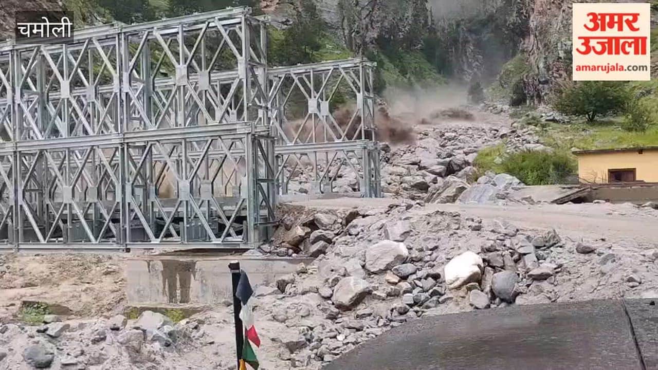 VIDEO: Heavy rains in Chamoli cause Tamak Nala to overflow, bridge connecting Niti Valley washed away