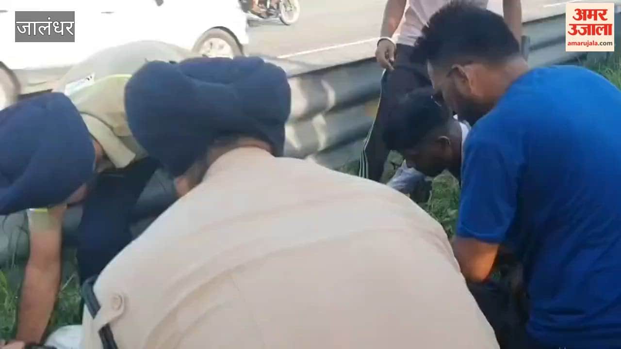 Accident in Jalandhar collision between truck loaded with CNG cylinders sand-laden tipper driver trapped