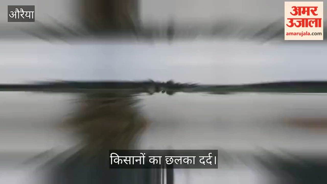 Auraiya 400 bighas of crops submerged as Pandu River overflows