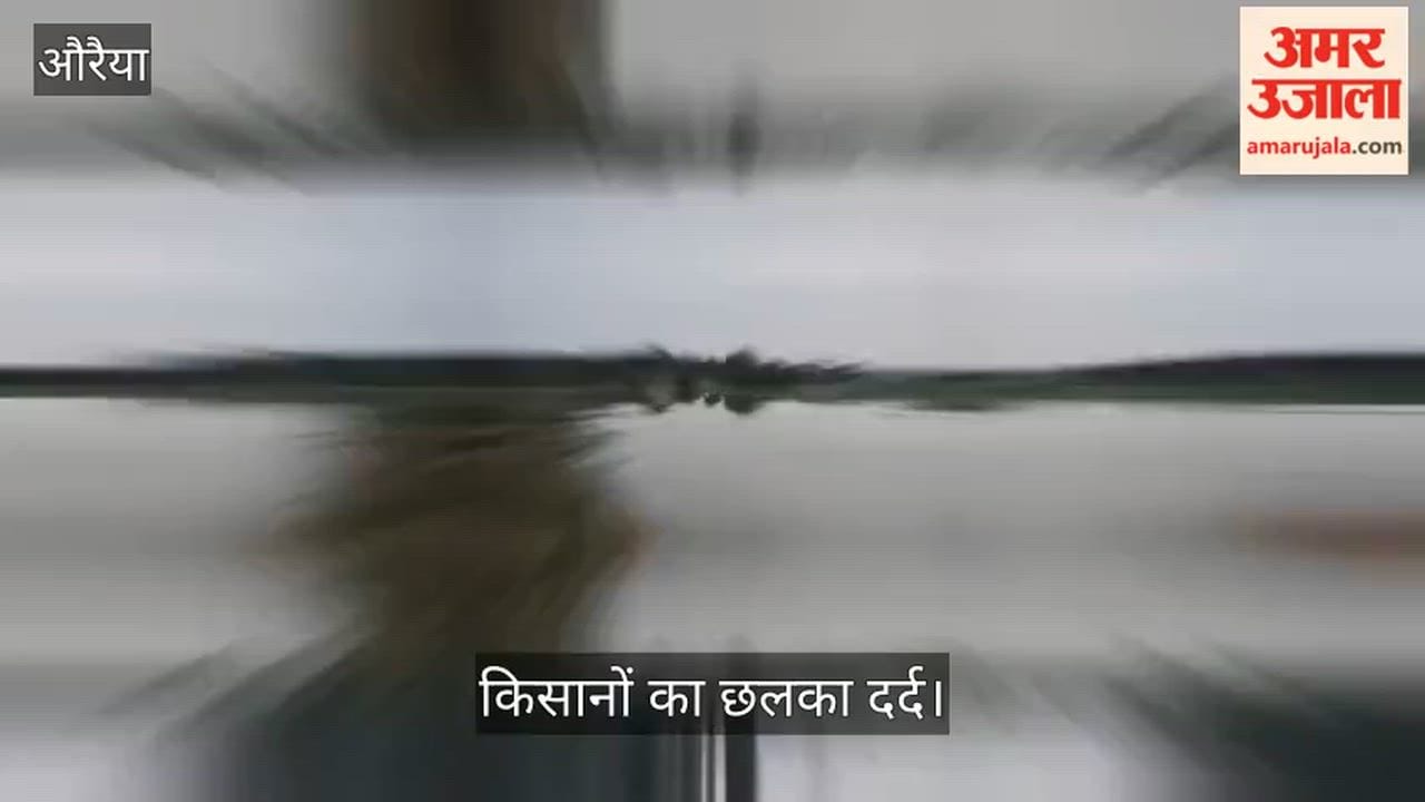 Auraiya 400 bighas of crops submerged as Pandu River overflows