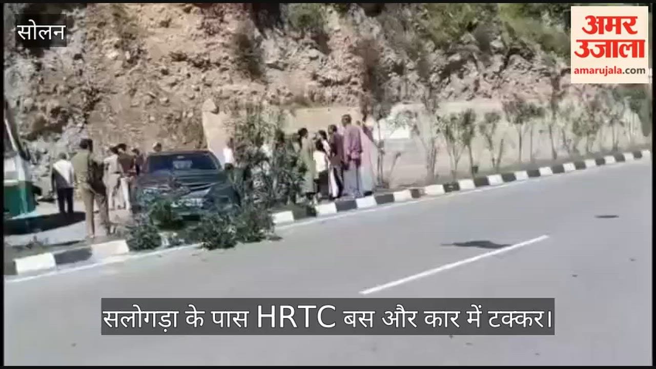 solan salogra hrtc bus car accident mansar