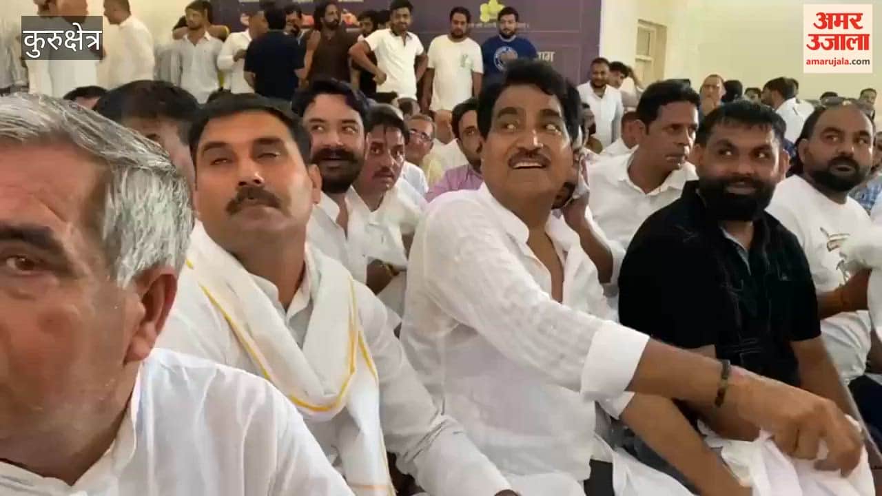 'Road' community holds a Mahapanchayat in Kurukshetra regarding the Harsh Road encounter case; BJP MLA Satpal Jamba attends.