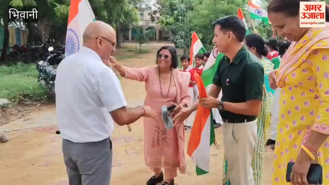 Awareness rally held in Loharu under the ‘Har Ghar Tiranga, Ghar-Ghar Tiranga’ campaign.