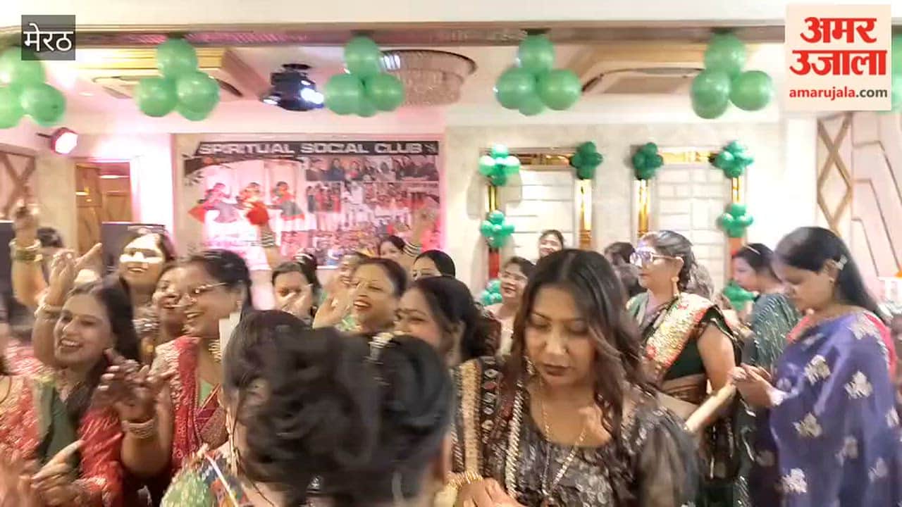 Meerut: Spiritual Social Club Celebrates Teej Festival With Traditional Festivities