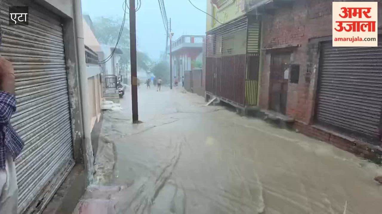 Heavy rain in Jalesar brings relief from heat waterlogging in several areas
