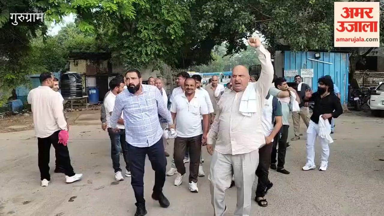 Roadways employees protest in Gurugram