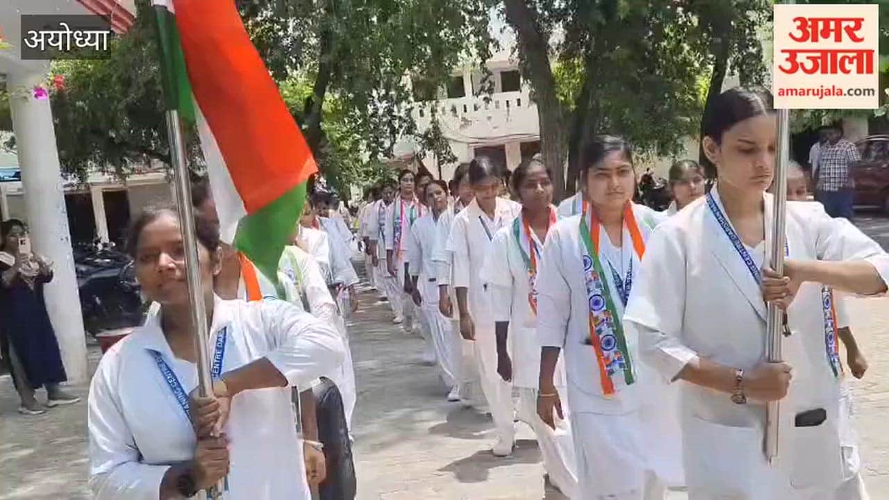 अयोध्या में स्वतंत्रता दिवस की पूर्व संध्या पर निकली तिरंगा यात्रा