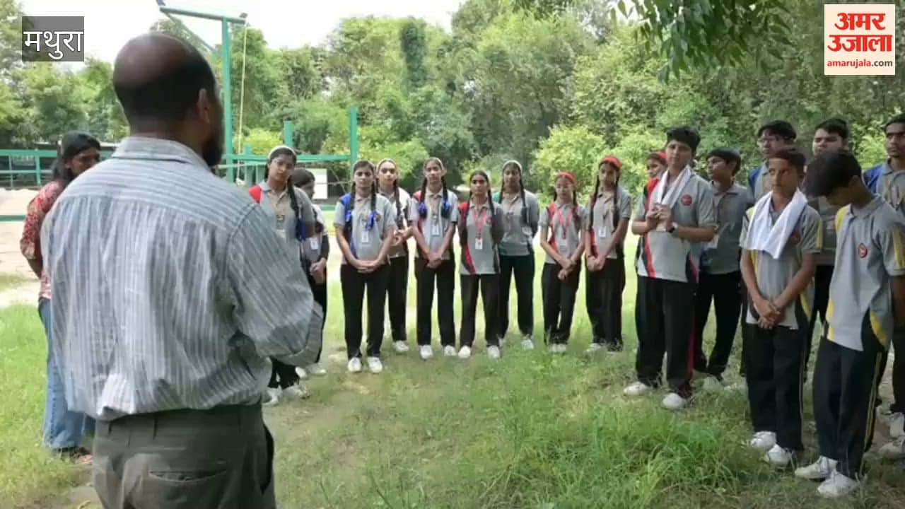 Children visited an elephant conservation center on World Elephant Day