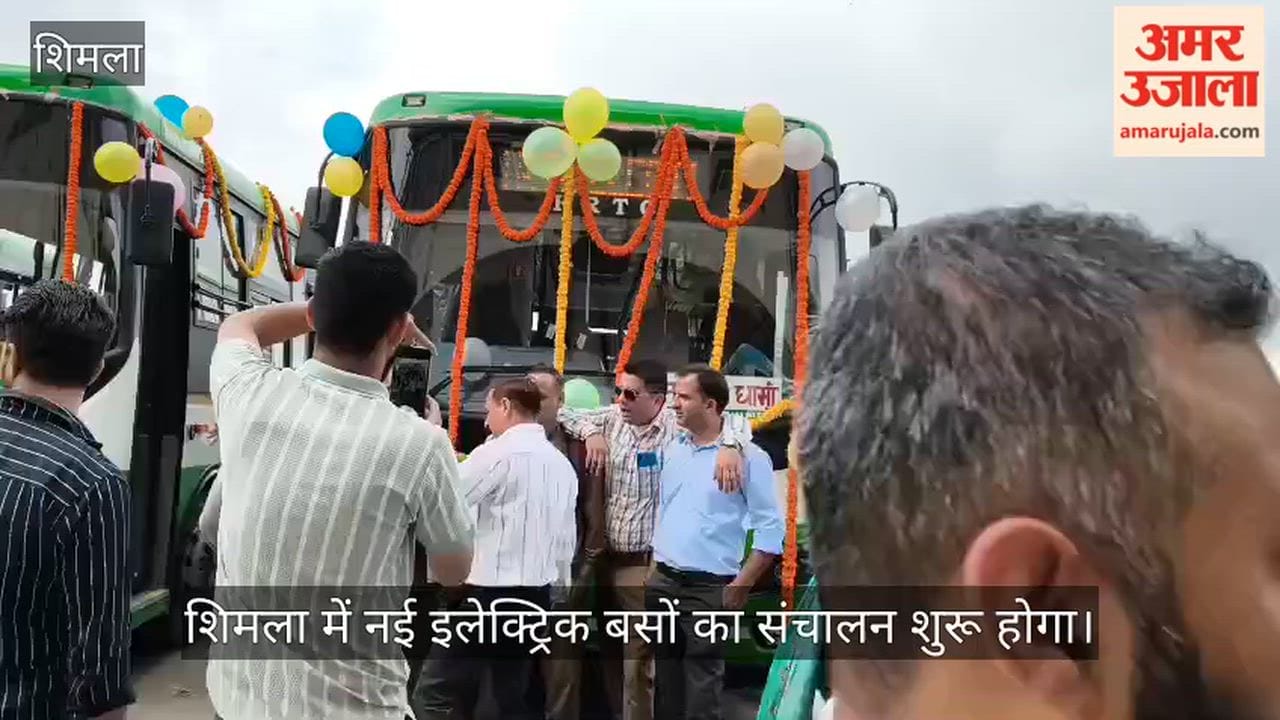 shimla new electric bus local rural routes vikramaditya singh flag off