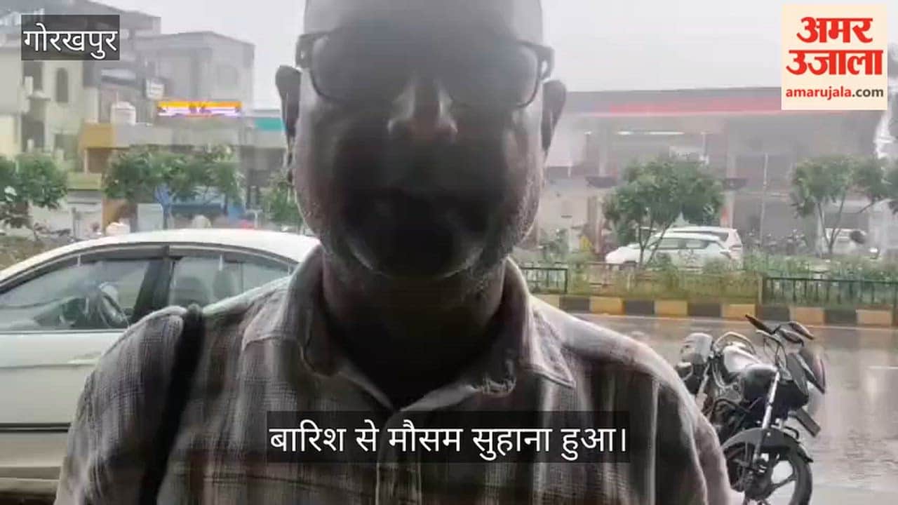 Heavy rain follows scorching heat; people find relief.