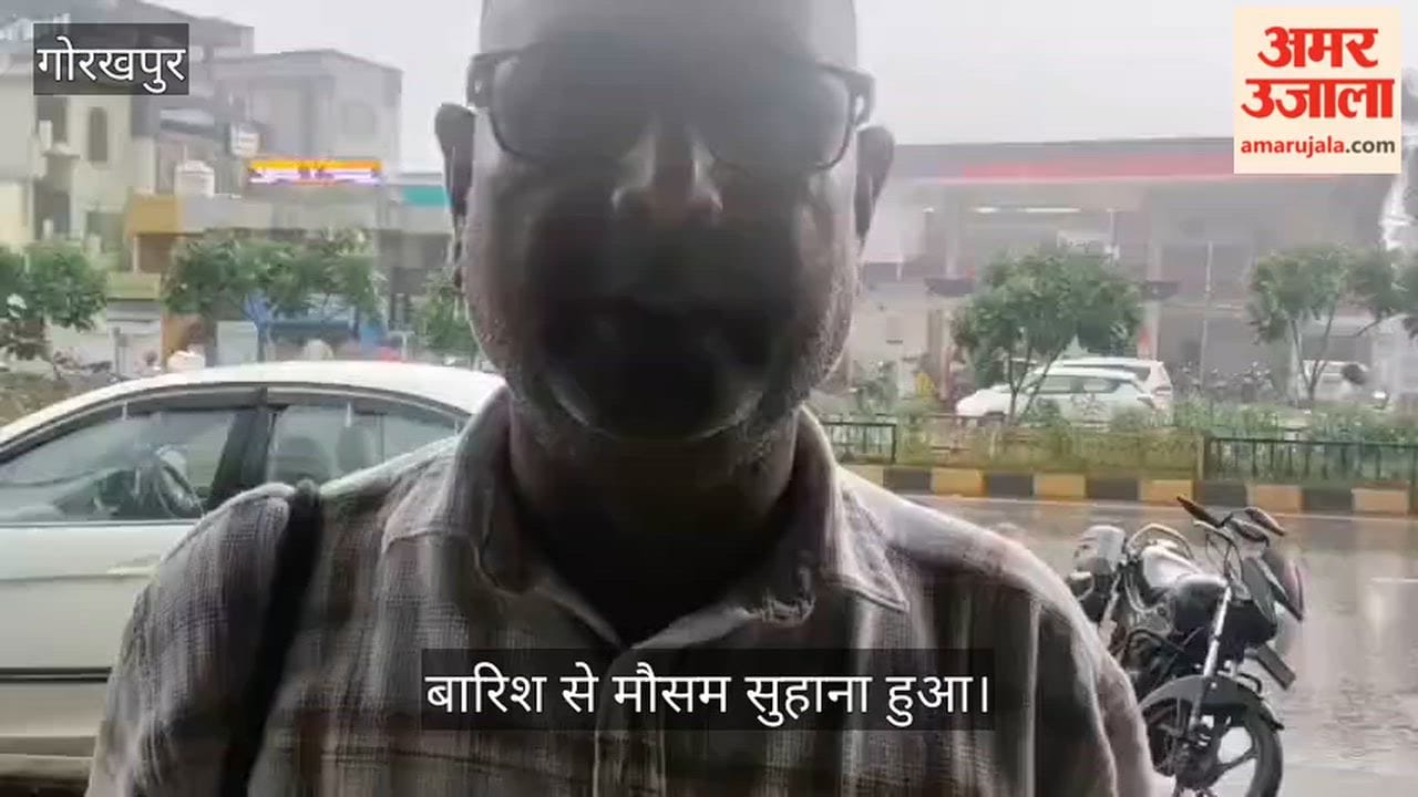 Heavy rain follows scorching heat; people find relief.