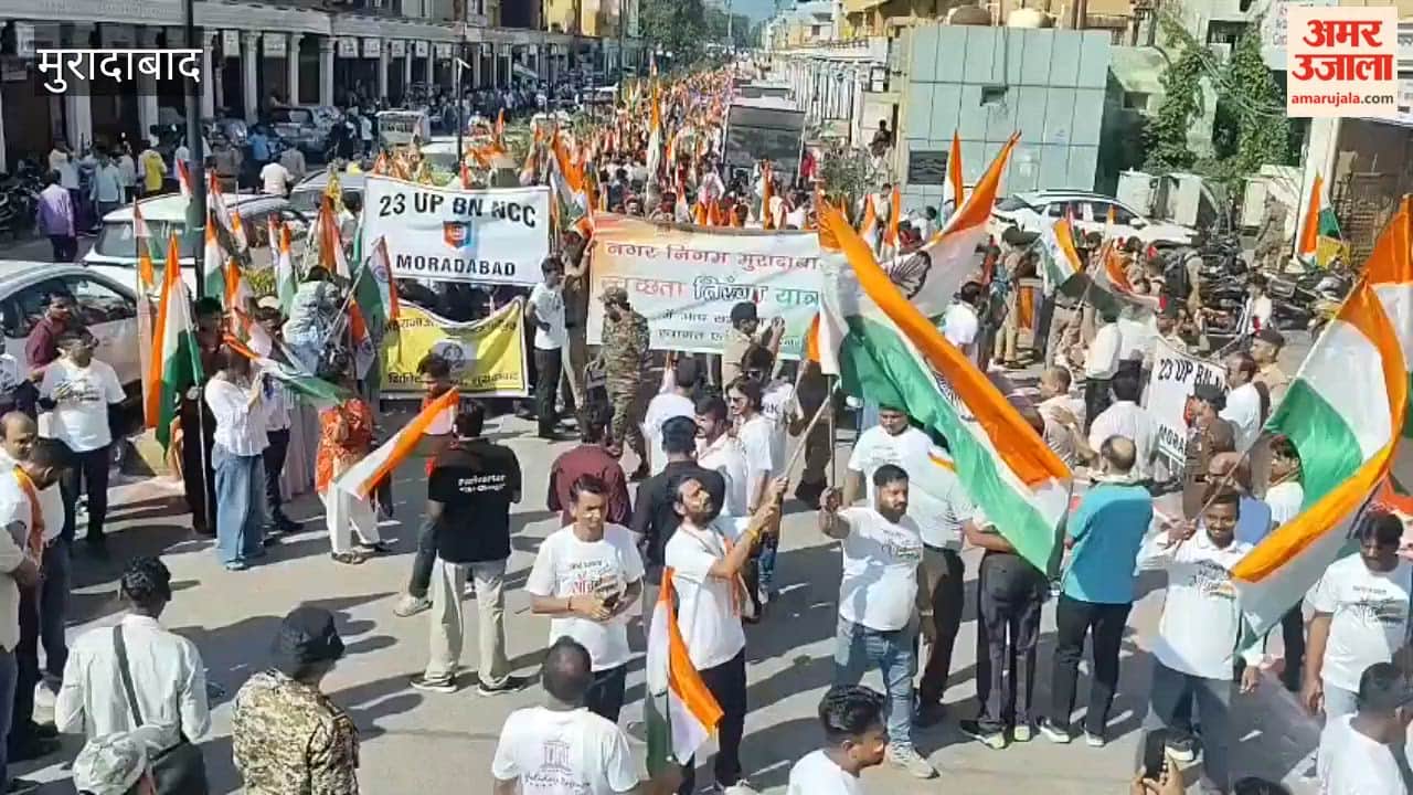 Moradabad steeped in the spirit of patriotism; a sea of tricolours floods the streets