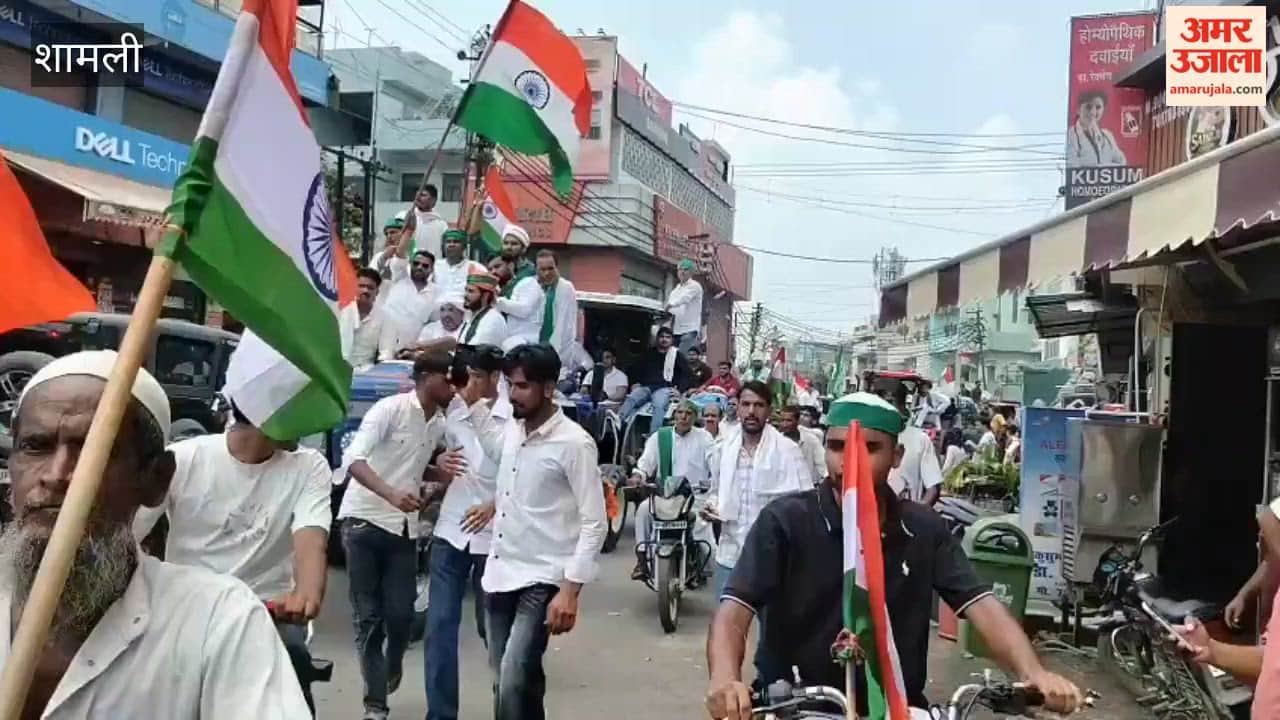 Shamli: BKU Tikait Holds Tractor Tiranga Yatra With Over 50 Tractors