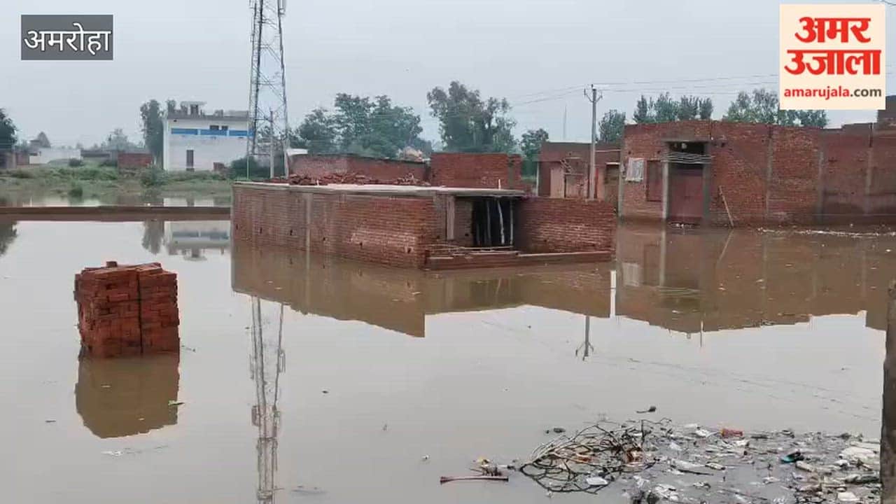 Rain starting in the morning caused waterlogging; people found relief from the heat.