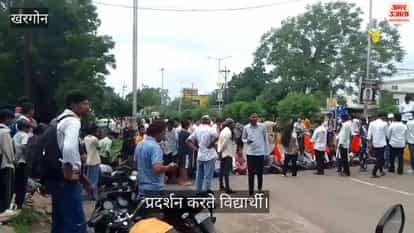 Students staged a protest
