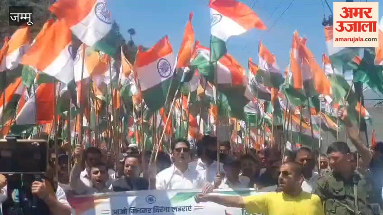 Massive Tricolour rally in Khilani, Doda, led by Khilani MLA Shakti Raj Parihar