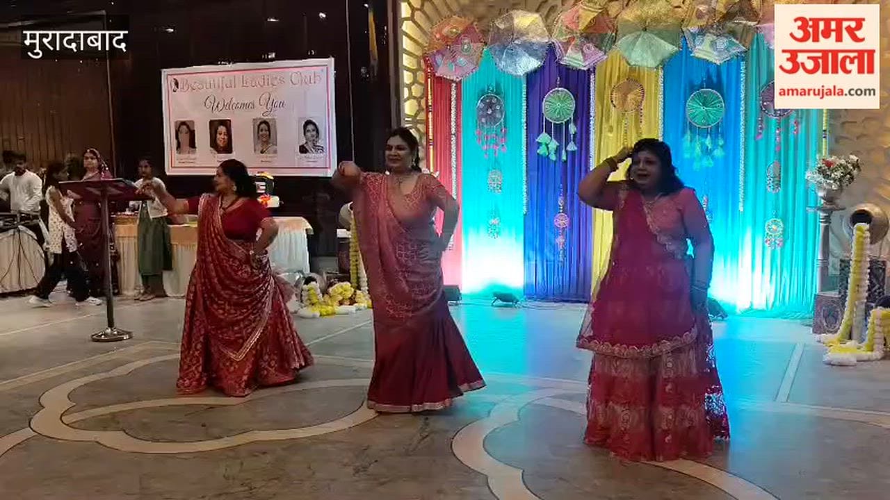Women gave spectacular dance performances at the Beautiful Ladies Club's Teej celebration