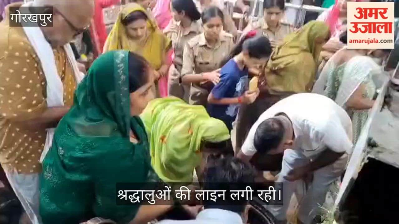 Worship of the Serpent Deity alongside Lord Shiva on Nag Panchami; queues form at temples.