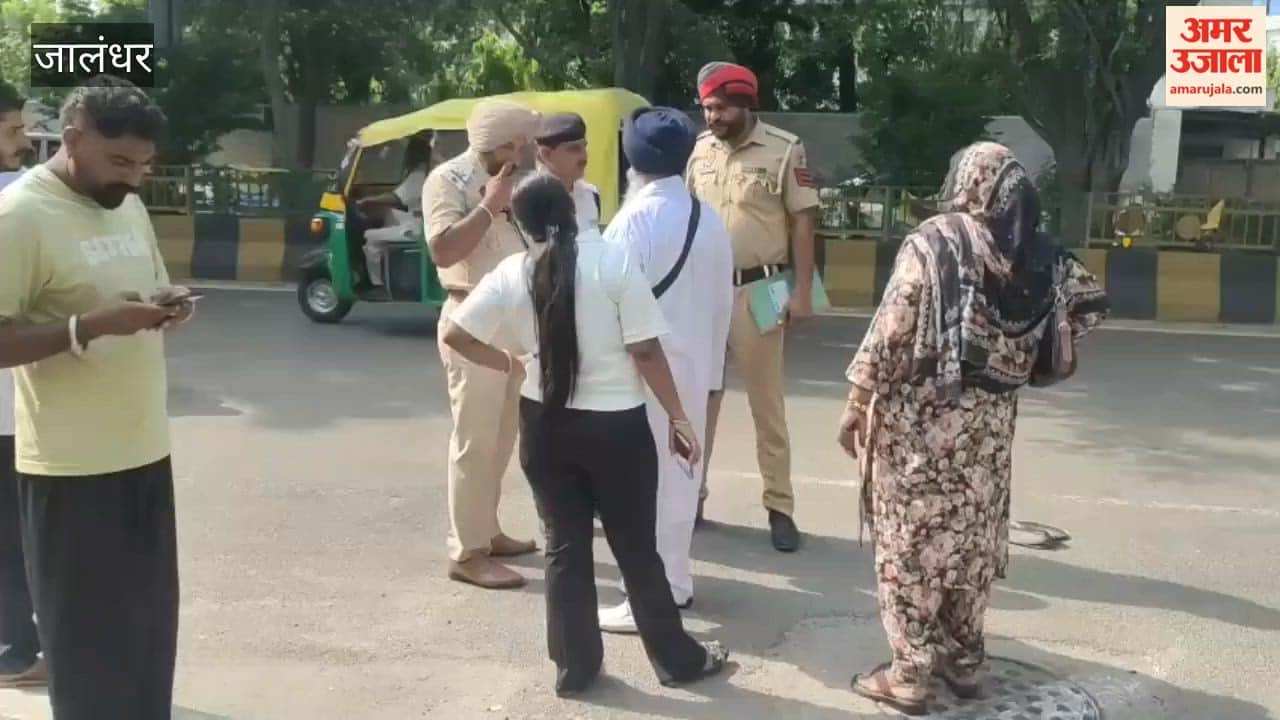 Petrol tanker and Venue car collide at Jalandhar's Guru Nanak Mission Chowk; major accident averted.
