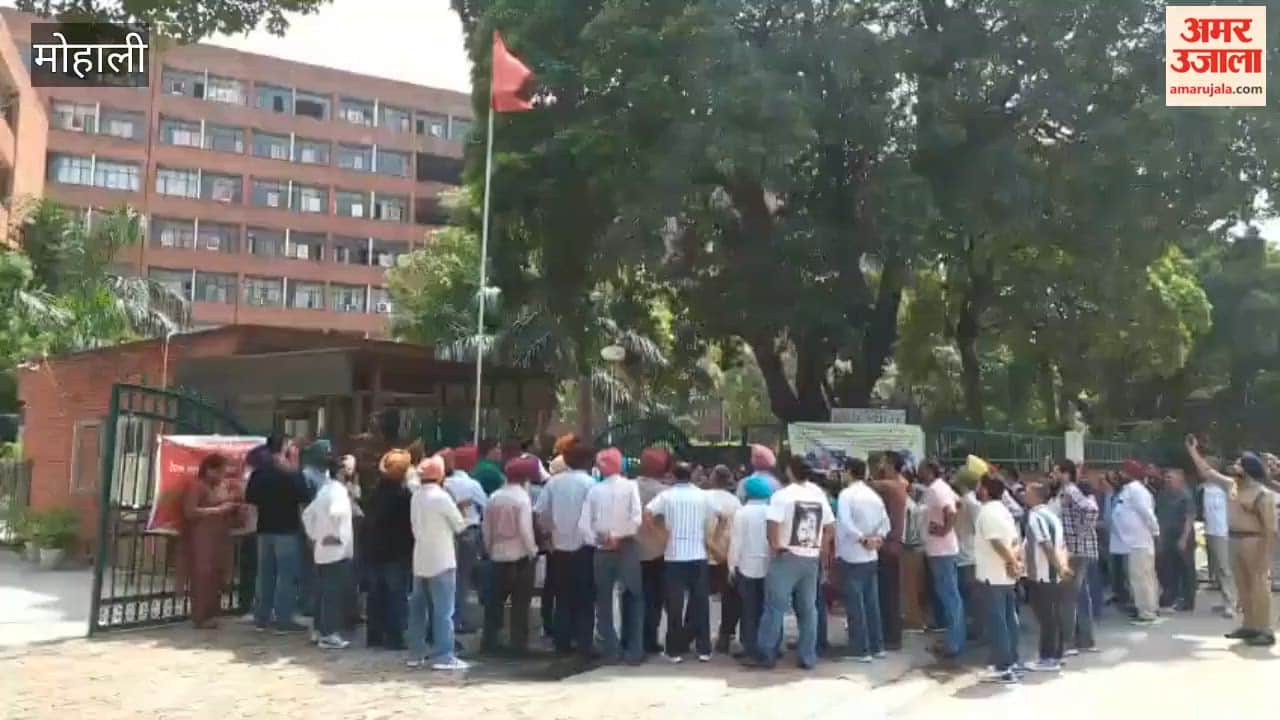 Rally held at the School Education Board gate in Mohali; issue of regularizing 525 contractual employees heats up.