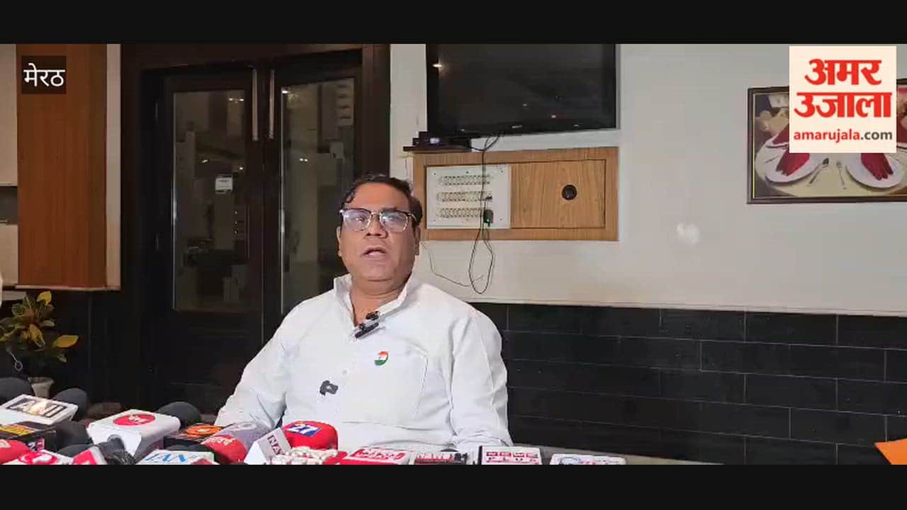 Meerut: BJP leader Devendra Gurjar targets Kithaur MLA Shahid Manzoor.