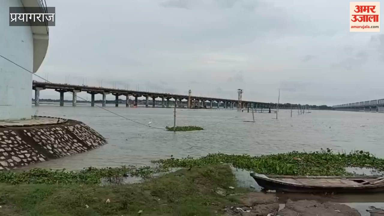 The water levels of the Ganga and Yamuna rivers are rising rapidly in Prayagraj, and water has inundated several settlements.