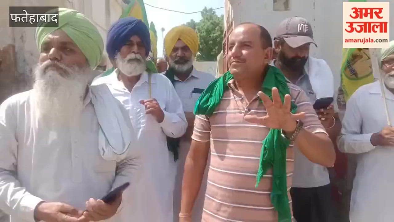 Ratia police intercepted and detained contingent of 'Bharatiya Kisan Union Kheti Bachao' while they were marching towards Khanauri