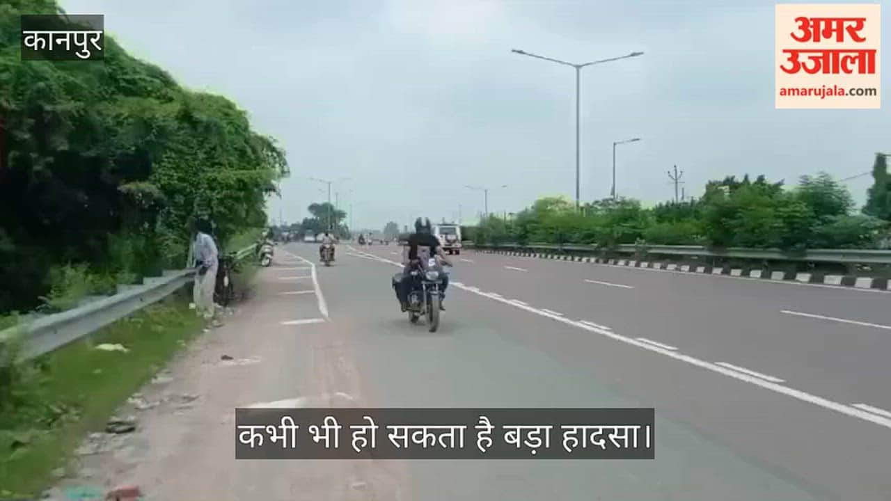 Kanpur Vehicles driving against traffic on National Highway to avoid seven kilometer detour