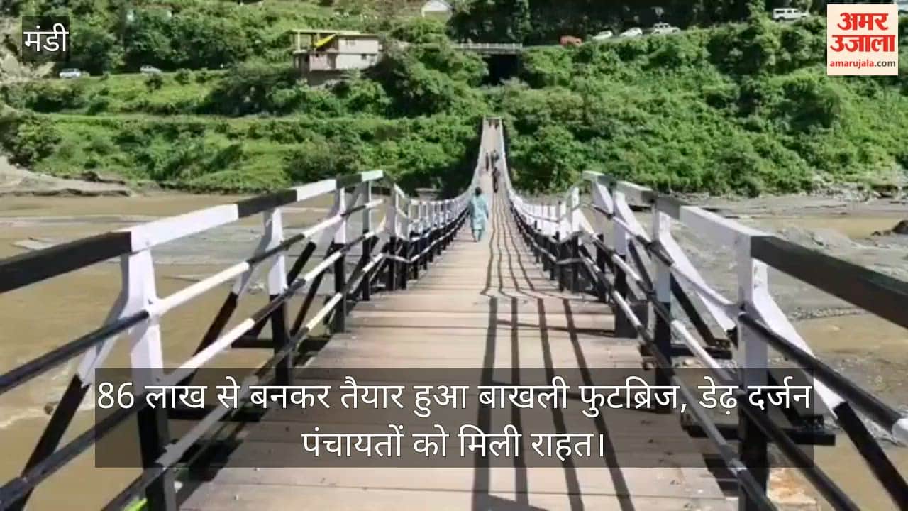 Bakhli footbridge completed at a cost of ₹86 lakh; three dozen panchayats get relief.