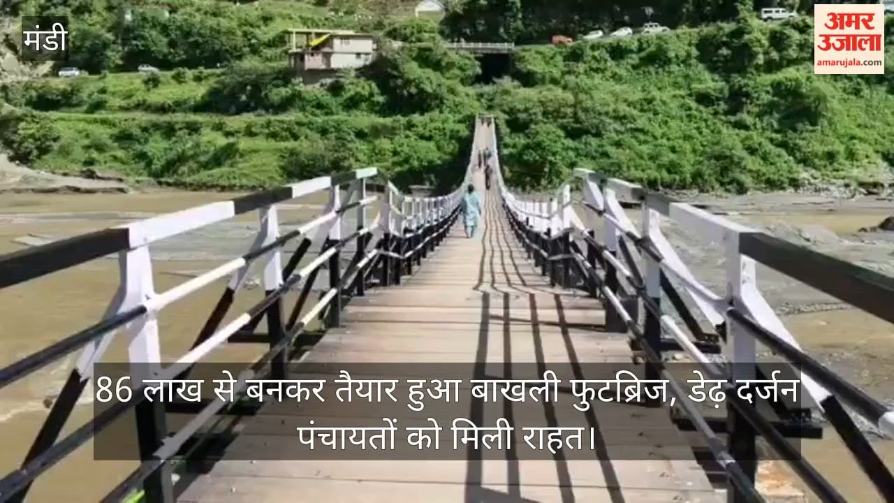 Bakhli footbridge completed at a cost of ₹86 lakh; three dozen panchayats get relief.