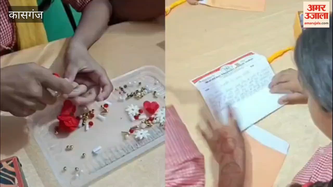 Government school girls sent handmade rakhis to soldiers deployed on the border.