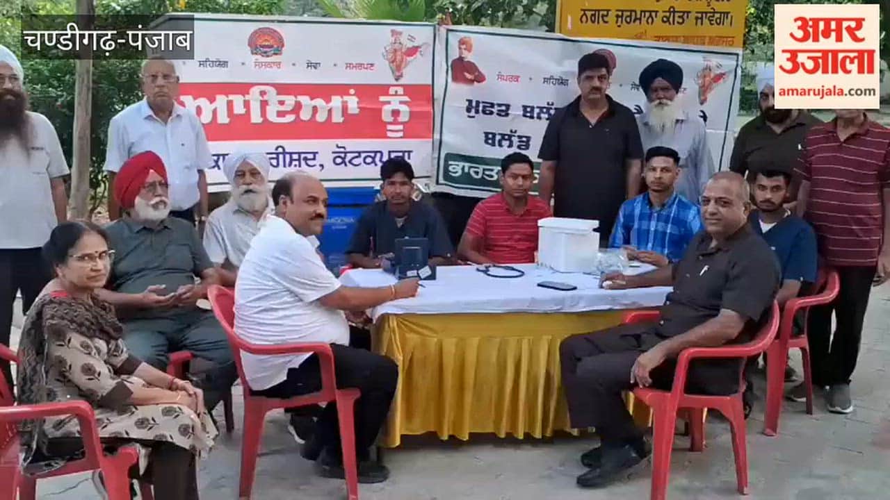 Blood sugar and blood pressure of 154 people checked at a Bharat Vikas Parishad camp in Faridkot.