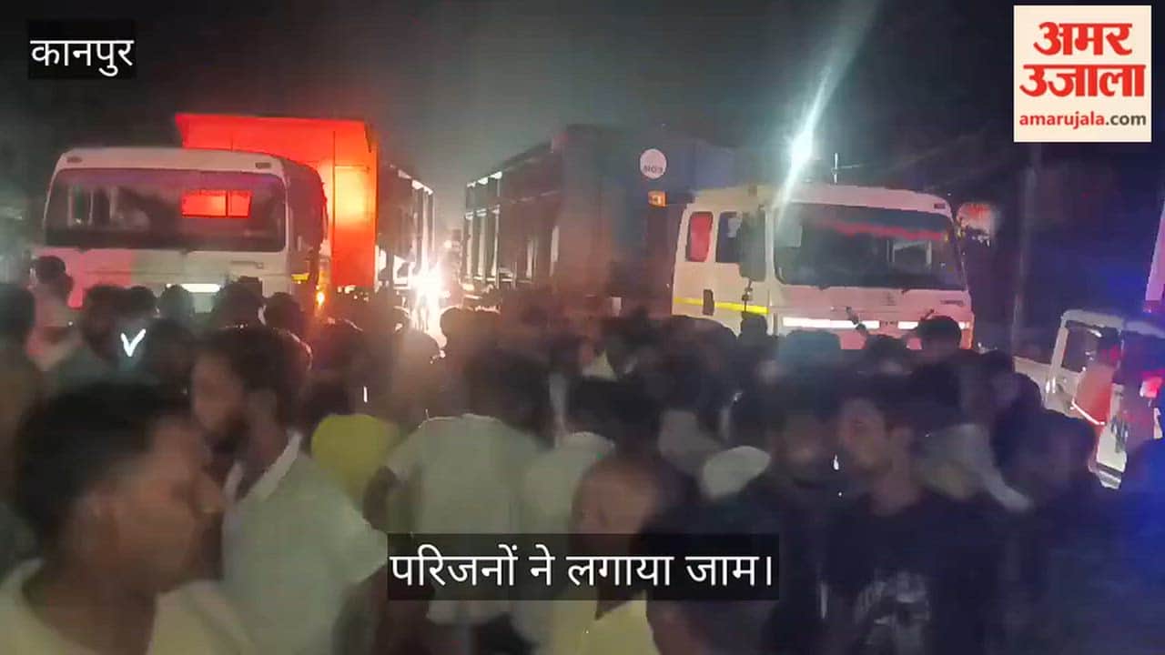 Differently abled person riding three wheeled scooter died after being run over by dumper on Kanpur Road