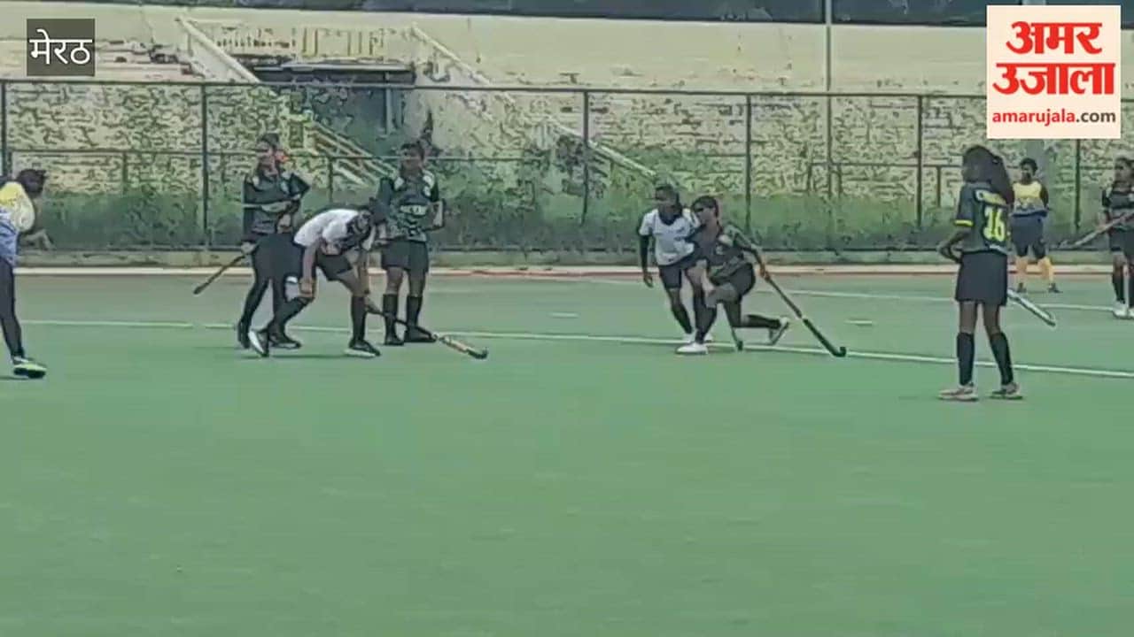 Meerut: Divisional Team Trials Held at Kailash Prakash Stadium, Hockey Players Showcase Skills