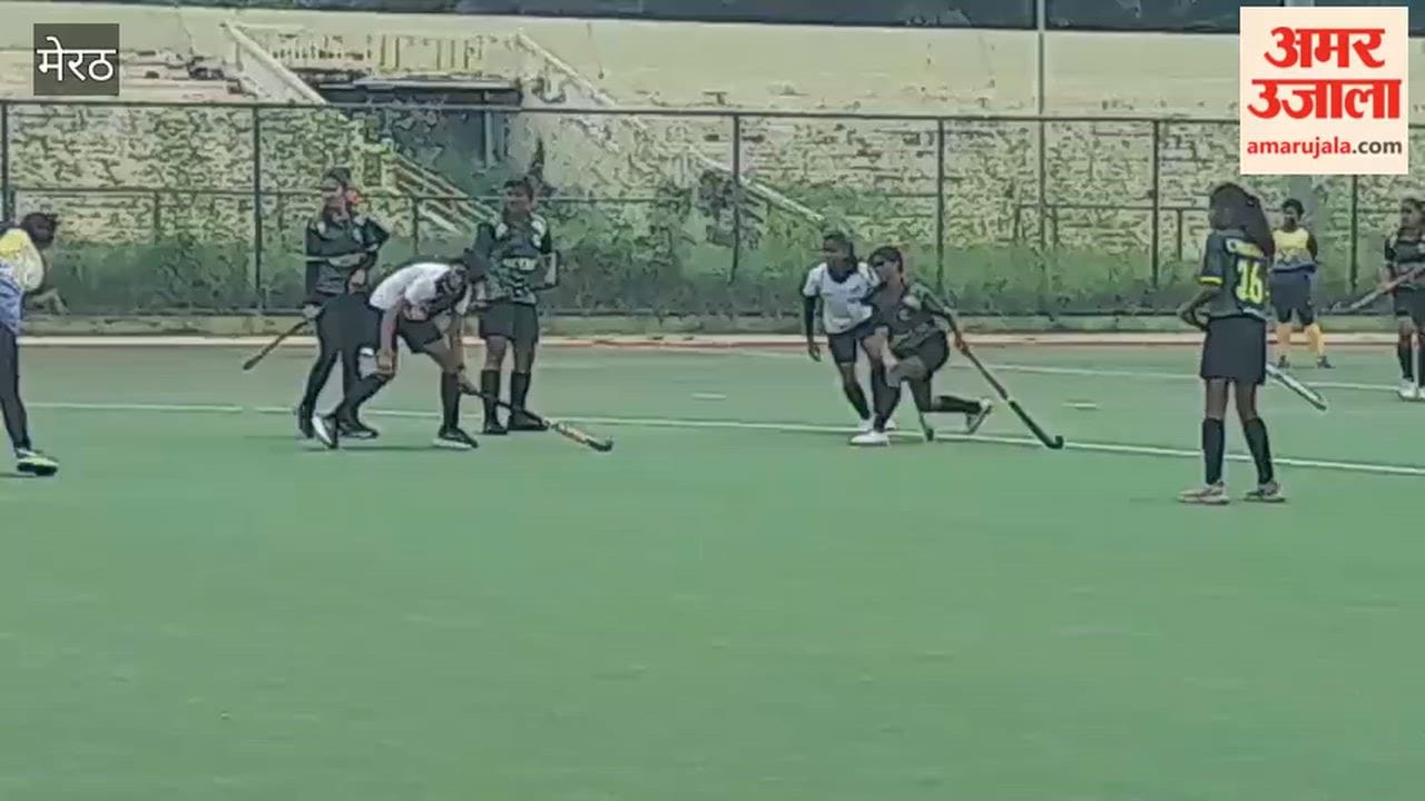 Meerut: Divisional Team Trials Held at Kailash Prakash Stadium, Hockey Players Showcase Skills